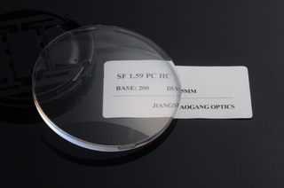 Optical Polycarbonate Lens Blanks 65/70MM Diameter 1.59 Index Hard Coated
