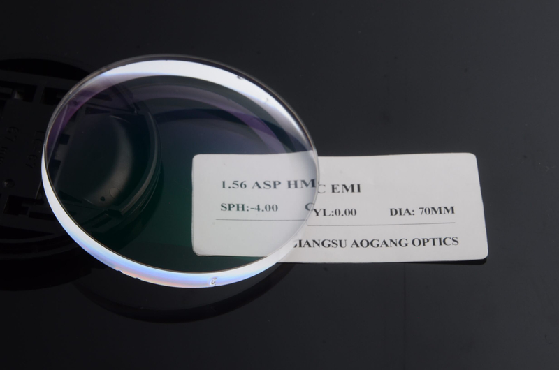 1.56 Aspherical Cr39 Single Vision Lenses AR Coating NK55 Material