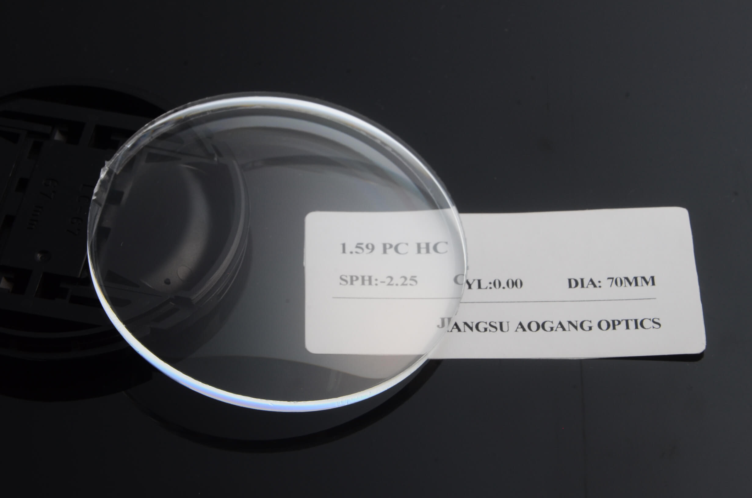 Semi finished prescription PC 1.59 polycarbonate HC HMC ophthalmic lens for optical lab