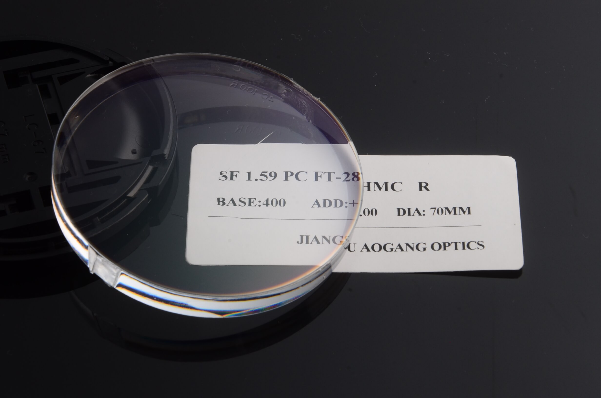 Semi Finished prescription 1.59 PC polycarbonate HMC AR coating flat top bifocal ophthalmic lens blanks