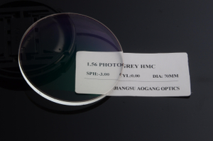 NK55 1.56 Hard Multi Coated Photochromic Prescription Eyeglass Lenses For Protecting Eyes