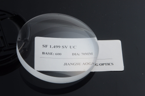 CR39 1.499 Uncoated Optical Blanks Single Vision 58 Abbe Value PPG Material