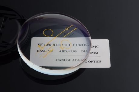 Multifocal Progressive Lenses Blanks , Anti Blue Ray 1.56 Optical Lens Blanks