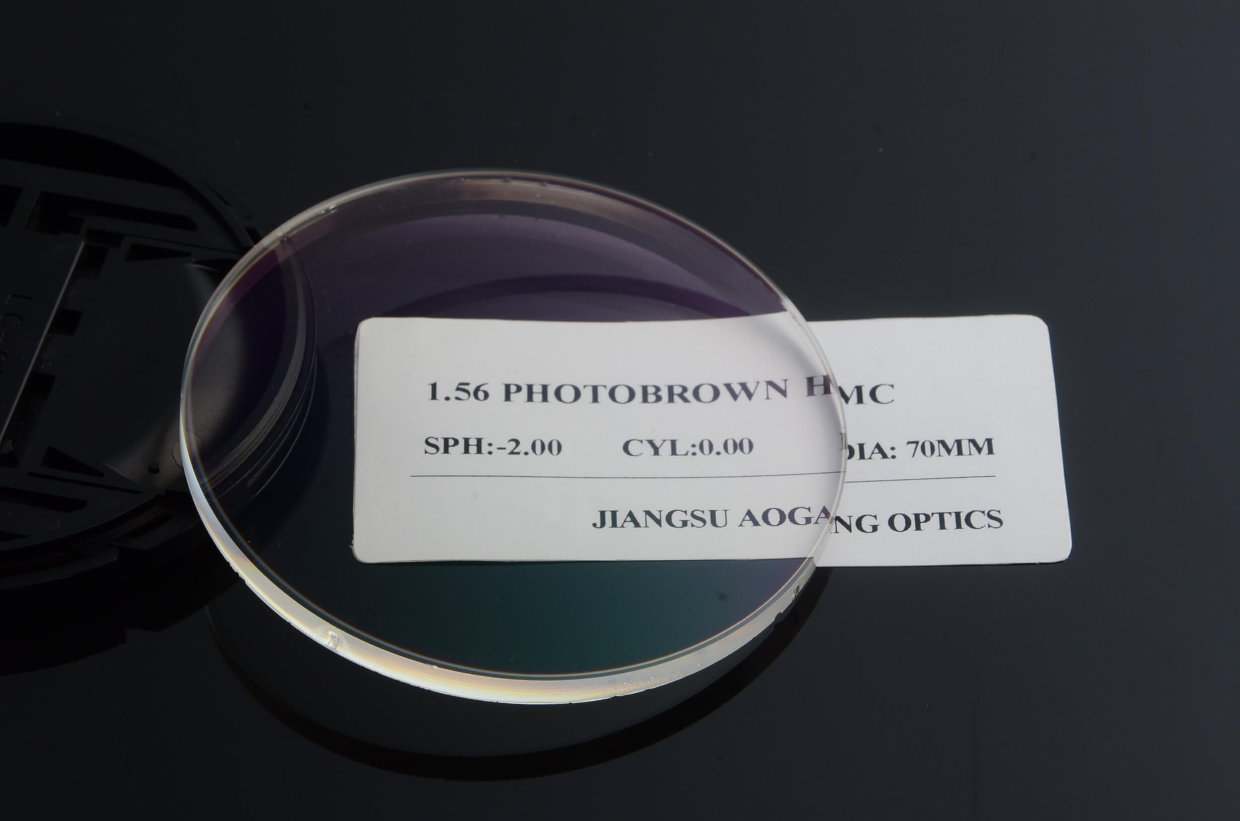 Index 1.56 photochromic photo grey HMC AR transition ophthalmic lens optical prescription anti reflection 
