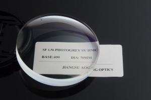 Outdoor Prescription Photochromic Lenses Blank , Grey / Brown Transition Lenses