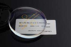 Progressive 1.56 Semi Finished Lens Blanks UV420 Protection Anti Blue Ray