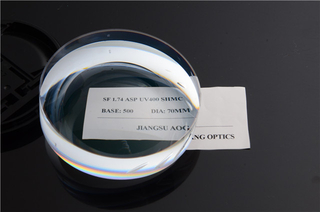 UV400 Protection 1.74 High Index Lenses , SHMC Eyeglass Lens Blanks For High Power