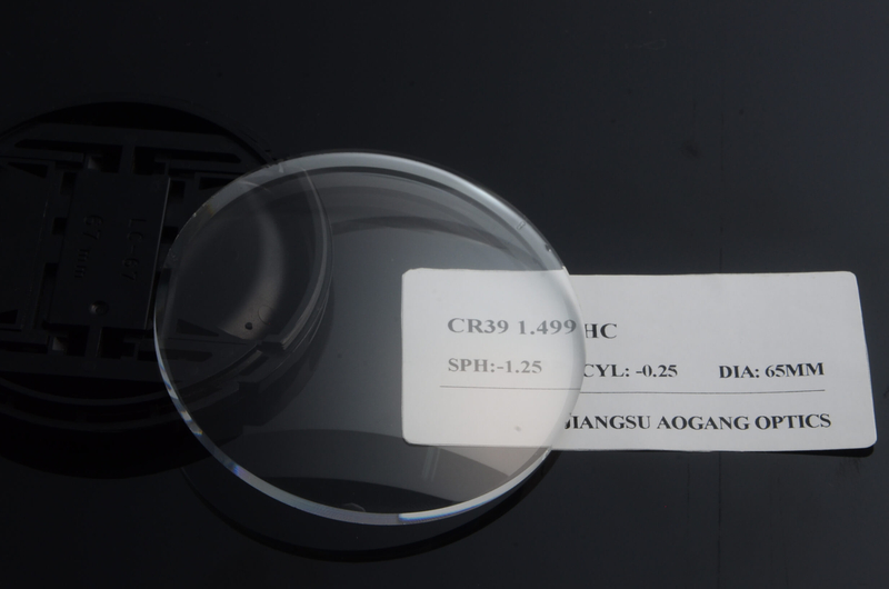 Spectacles Cr39 Single Vision Lenses Japan Monomer 1.499 Index Hard Coating