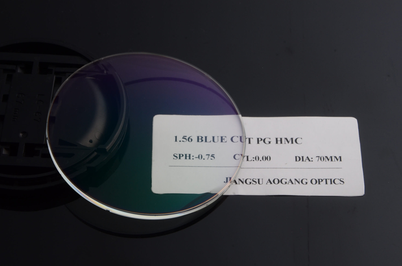 UV420 Protection 1.56 Progressive/multifocal AR Coating Blue Cut Lens for Blue Light Blocking Glasses