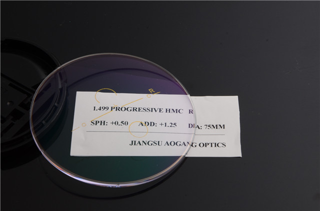 1.499 Index Progressive Multifocal Lenses With Glare Protective Coating