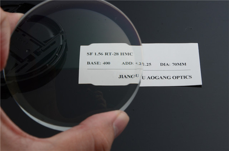 Far / Near Bifocal Semi Finished Lenses , 1.56 Round Top AR Coating Lens Blanks