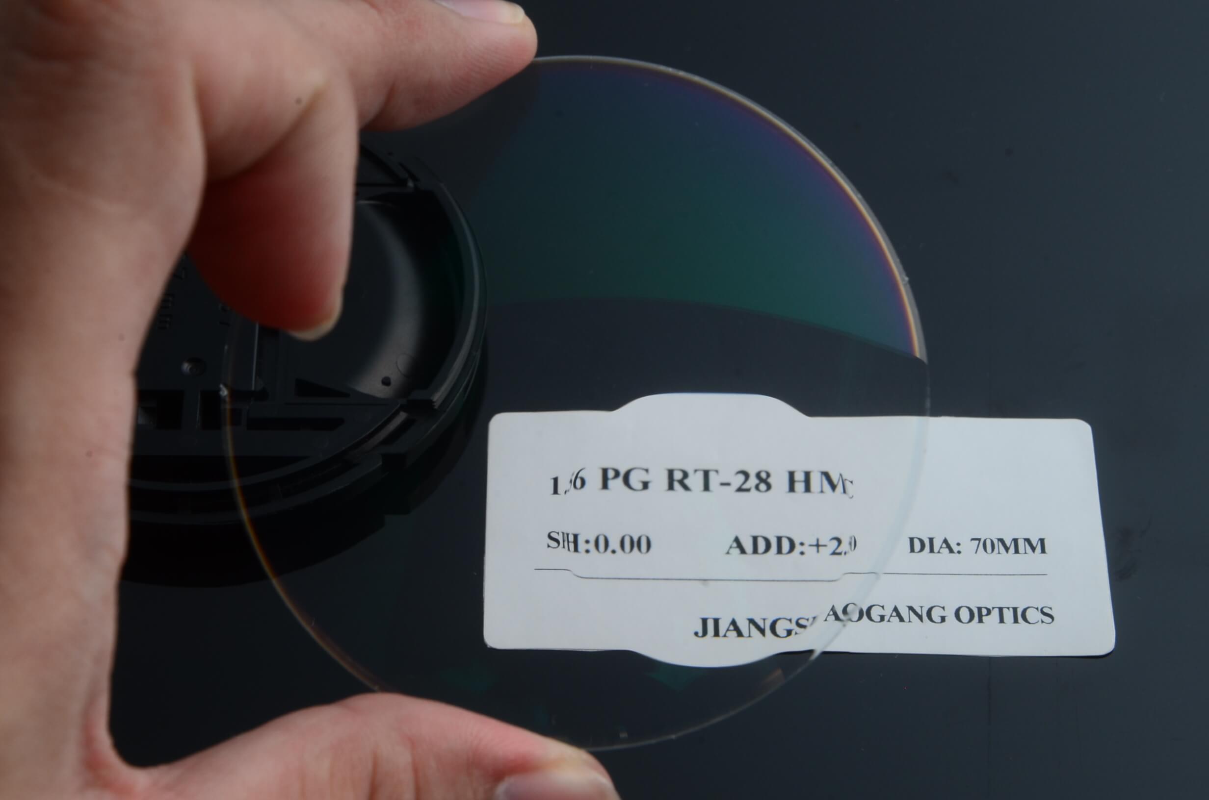 Danyang Factory 1.56 photochromic round top bifocal HMC AR prescription lenses optical for glasses