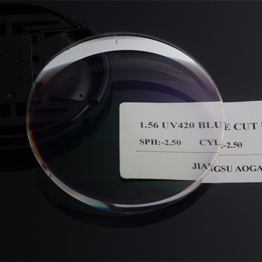 Blue light blocking 1.56 Blue ray cut HMC AR anti radiation coating