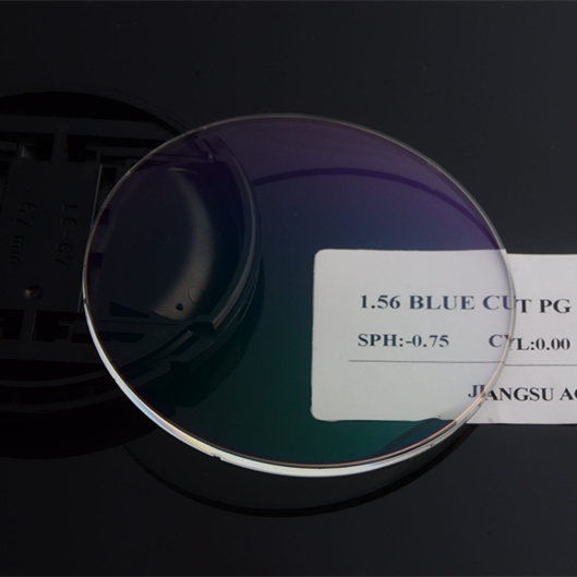 CR39 1.56 blue cut photochromic grey optical lens